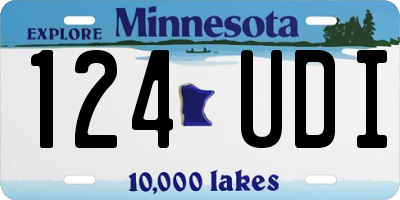 MN license plate 124UDI