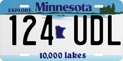 MN license plate 124UDL