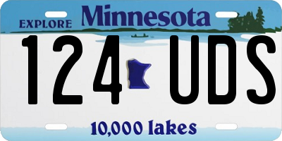 MN license plate 124UDS