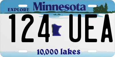 MN license plate 124UEA