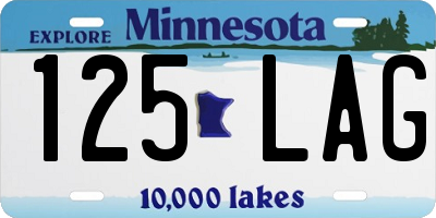 MN license plate 125LAG