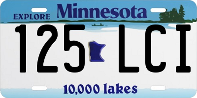 MN license plate 125LCI