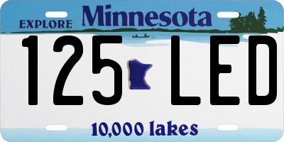 MN license plate 125LED