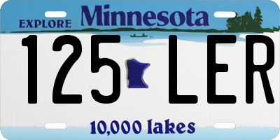 MN license plate 125LER
