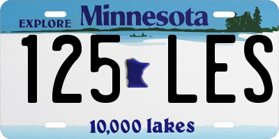 MN license plate 125LES