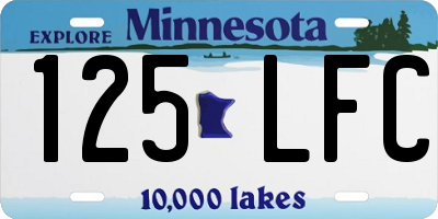 MN license plate 125LFC