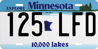 MN license plate 125LFD