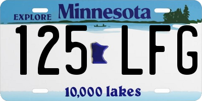 MN license plate 125LFG