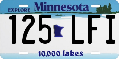 MN license plate 125LFI