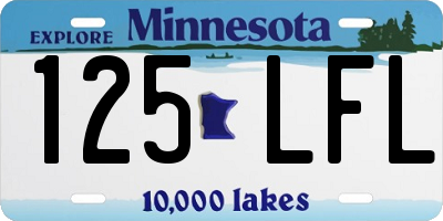 MN license plate 125LFL