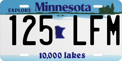 MN license plate 125LFM