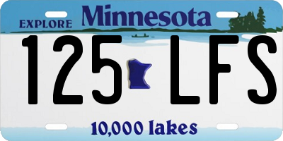 MN license plate 125LFS