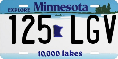 MN license plate 125LGV