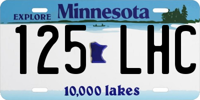 MN license plate 125LHC