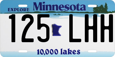 MN license plate 125LHH