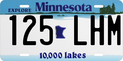 MN license plate 125LHM