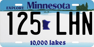 MN license plate 125LHN