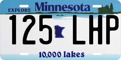 MN license plate 125LHP