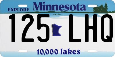 MN license plate 125LHQ