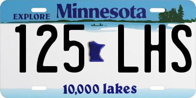 MN license plate 125LHS