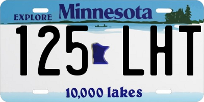 MN license plate 125LHT