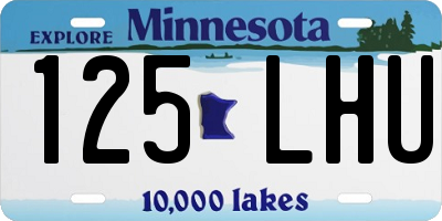 MN license plate 125LHU