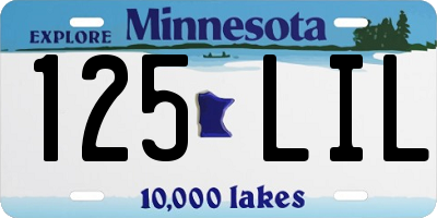 MN license plate 125LIL