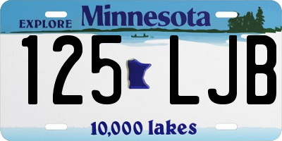 MN license plate 125LJB