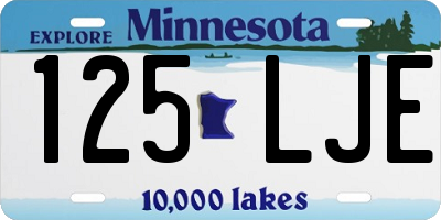 MN license plate 125LJE