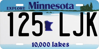 MN license plate 125LJK