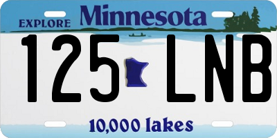 MN license plate 125LNB