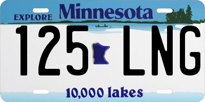 MN license plate 125LNG