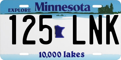 MN license plate 125LNK