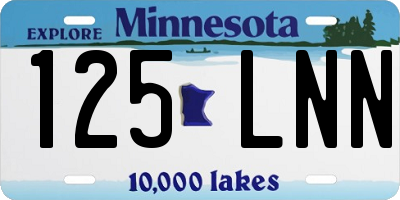 MN license plate 125LNN