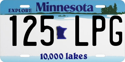 MN license plate 125LPG