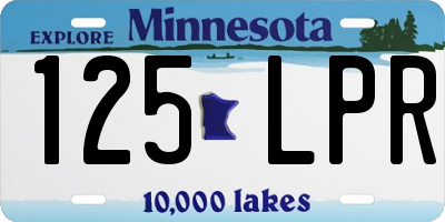 MN license plate 125LPR