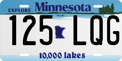 MN license plate 125LQG