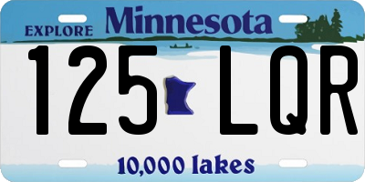 MN license plate 125LQR