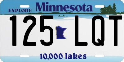 MN license plate 125LQT
