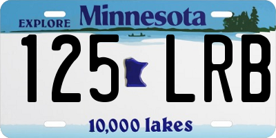 MN license plate 125LRB