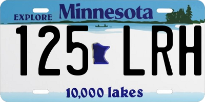 MN license plate 125LRH