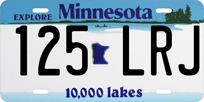 MN license plate 125LRJ