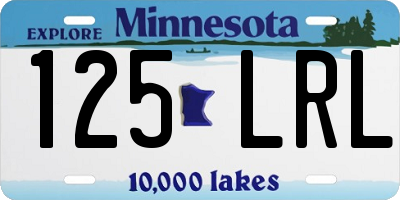 MN license plate 125LRL