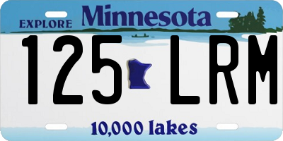 MN license plate 125LRM