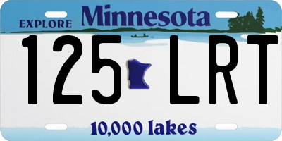 MN license plate 125LRT