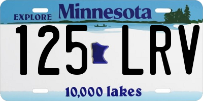 MN license plate 125LRV