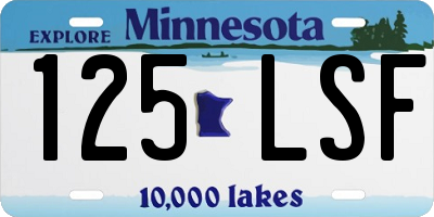 MN license plate 125LSF