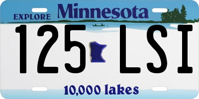 MN license plate 125LSI