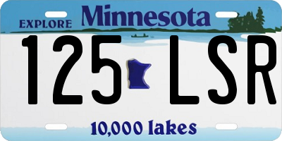 MN license plate 125LSR