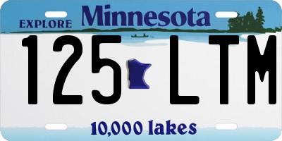 MN license plate 125LTM